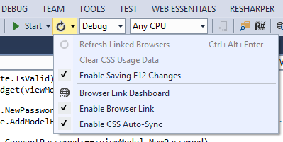Visual Studio screenshot